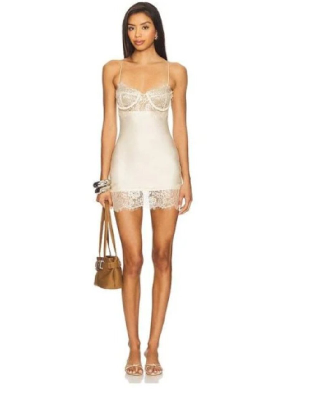 LIONESS Angelic Mini Dress in Ivory